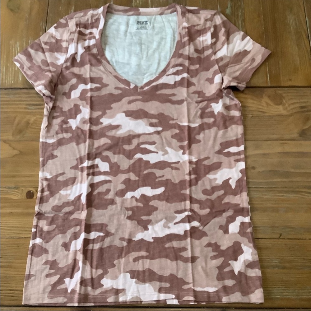 NEW VS PINK Perfect tee - blush Camo - Picture 3 of 3
